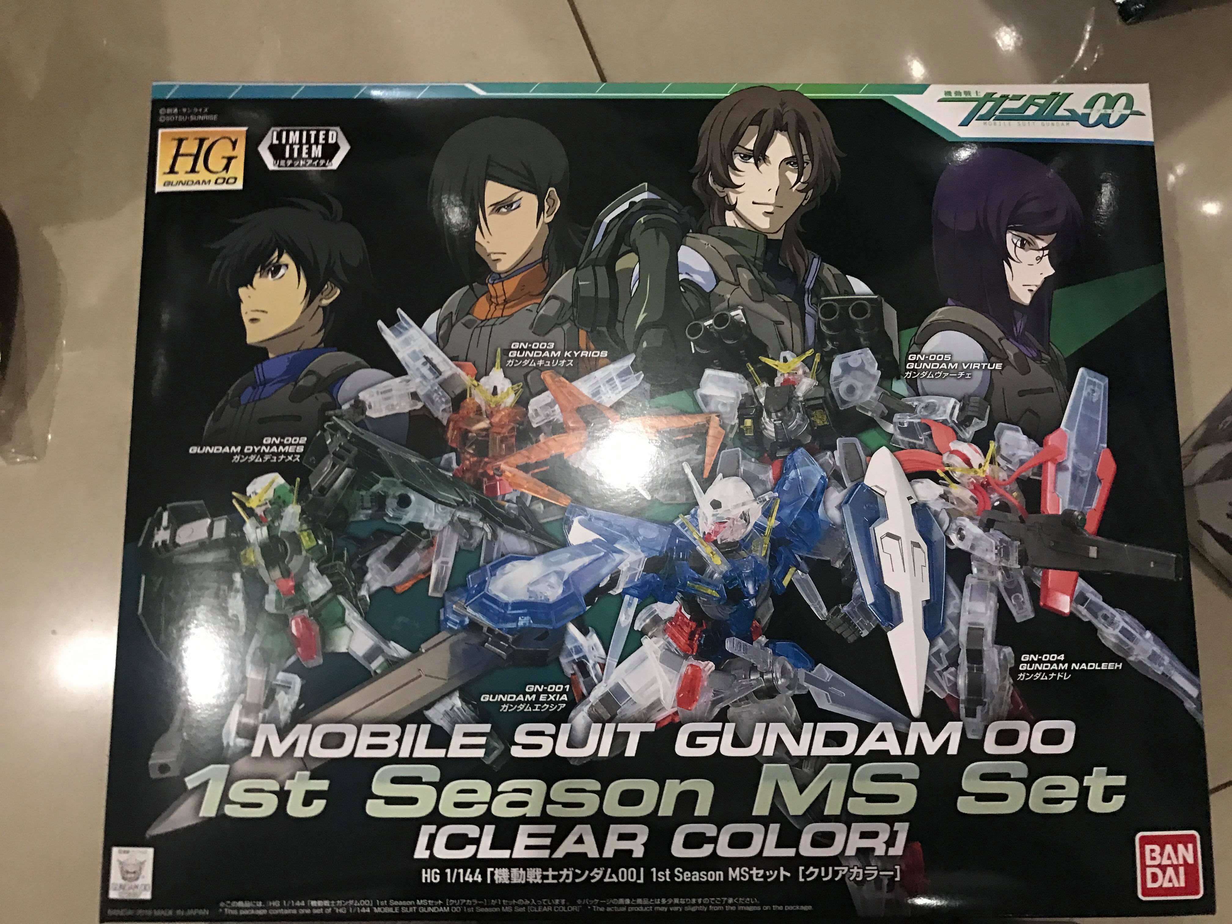 Event Limited Mobile Suit Gundam 00 Double O 1st Season Ms Set Clear Color Animation Art Characters Karibu Travels Japanese Anime