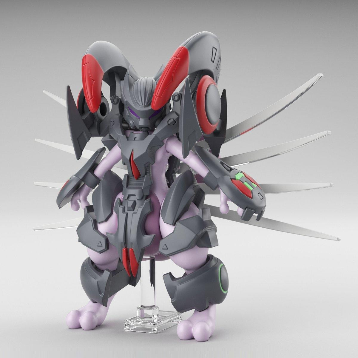 Armored Mew two Pokemon Movable figure collection Mewtwo Strikes Back,Back ...